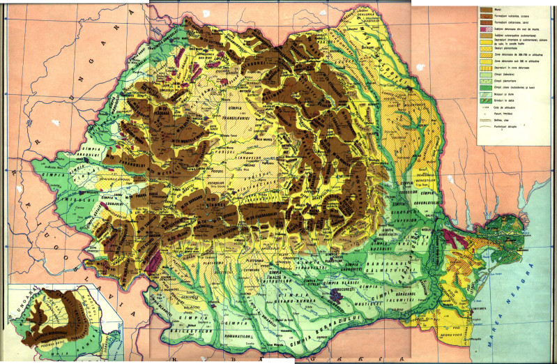 harta romaniei muntii carpati Grupele de munți din România – Catalog Montan